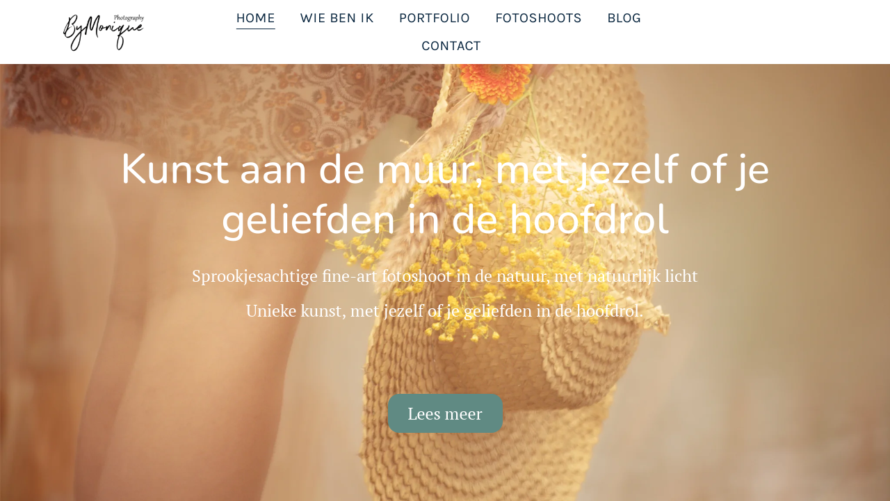 Voorbeeld van website van By Monique Photography