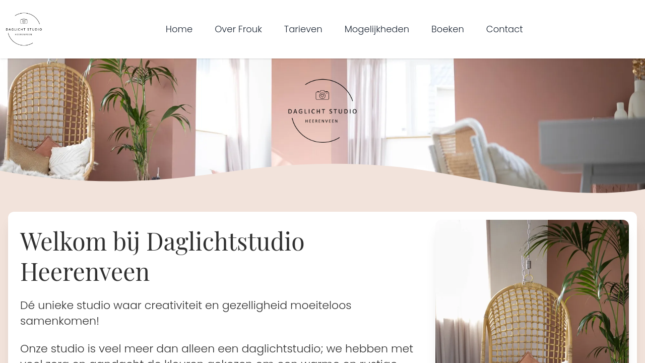 Voorbeeld van website van Daglichtstudio Heerenveen